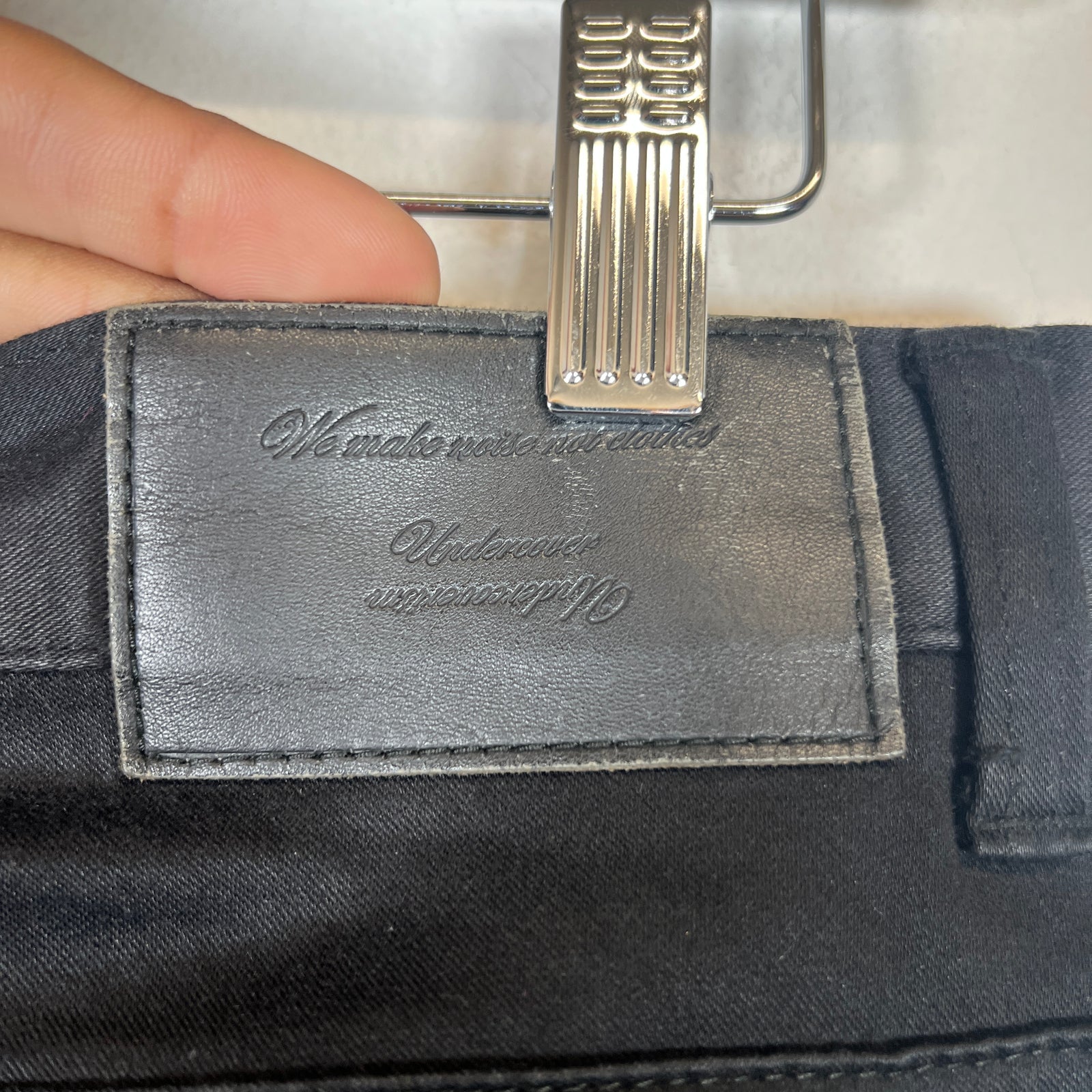 Undercover Black SS14 'GOD DOG' Embroidered Pants Size 4