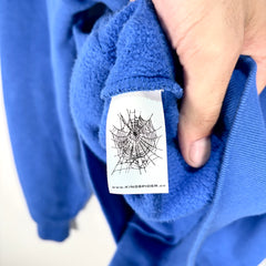 Sp5der Blue '555' Graphic Hoodie Size M