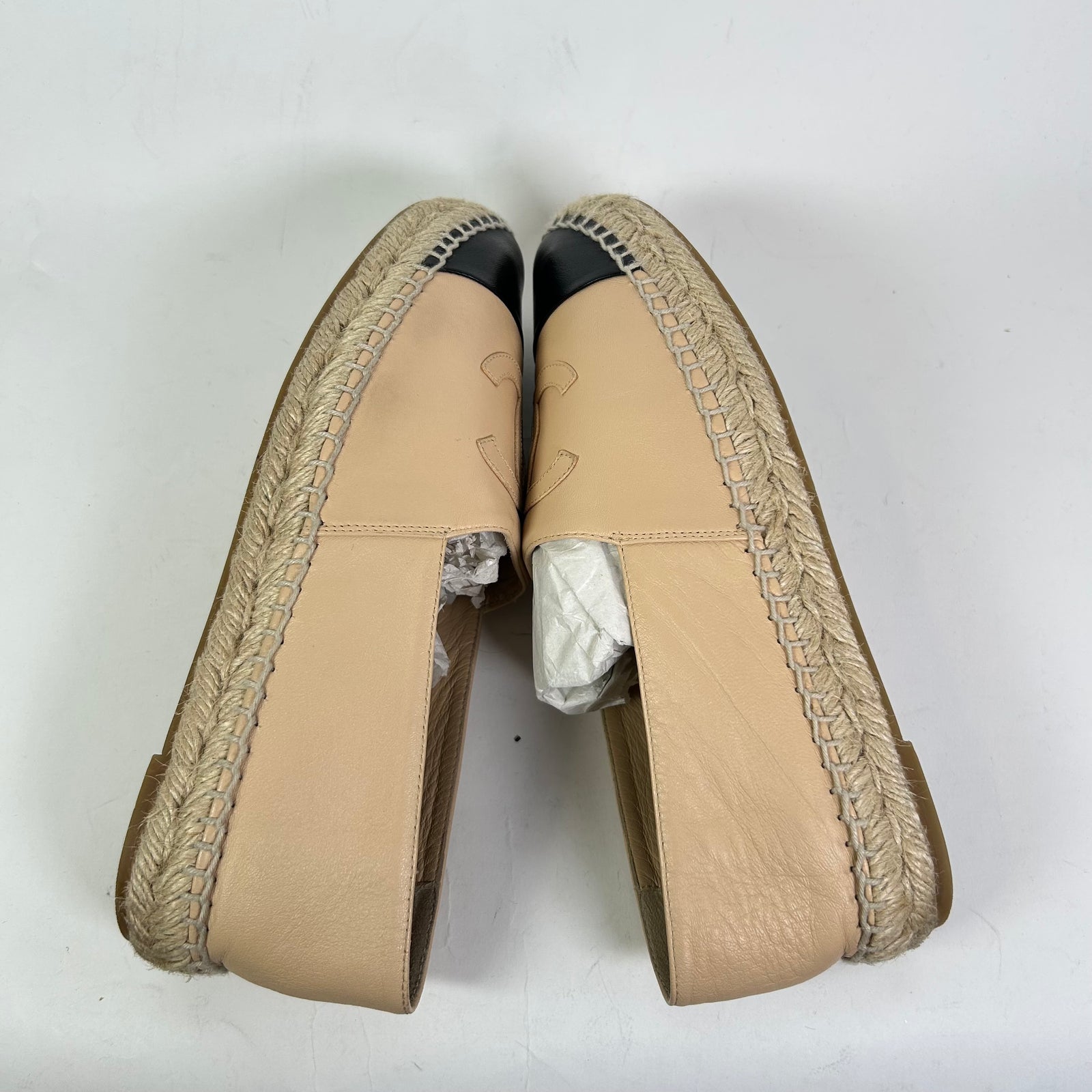 Chanel Interlocking CC Lambskin Espadrilles