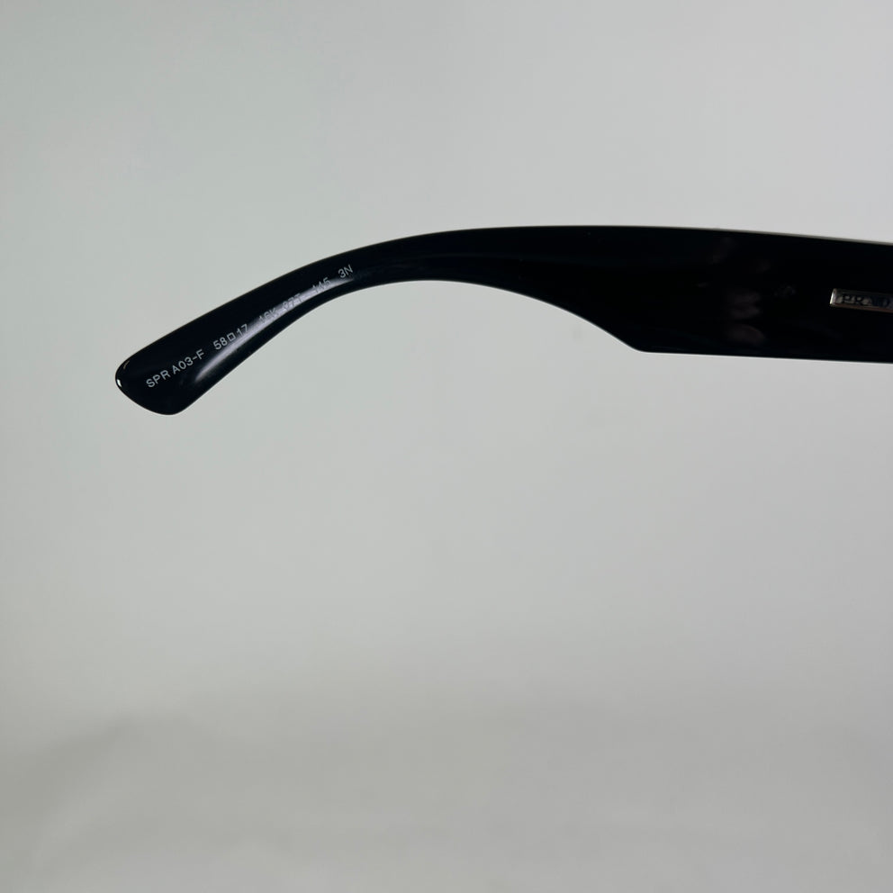 Prada Black PR A03S Rectangular Sunglasses