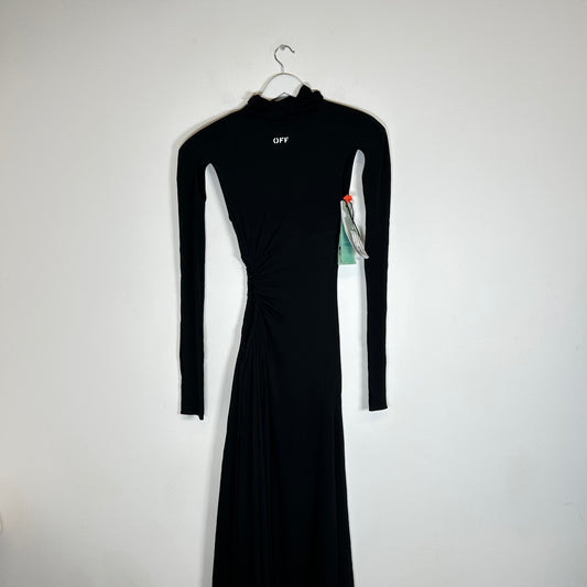 Off-White Black Padded Panel Dress 38