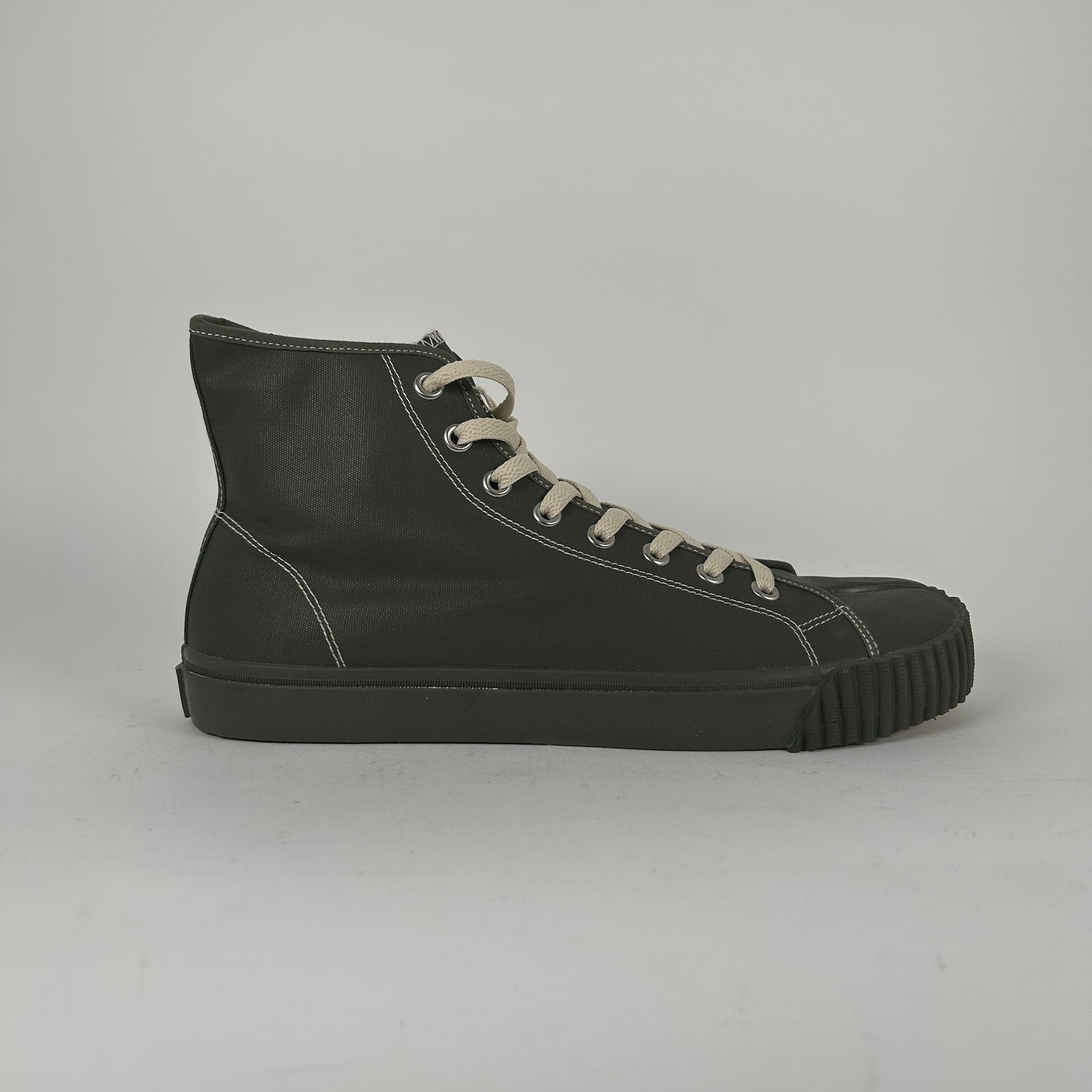 Maison Margiela Green Canvas Tabi Size 45