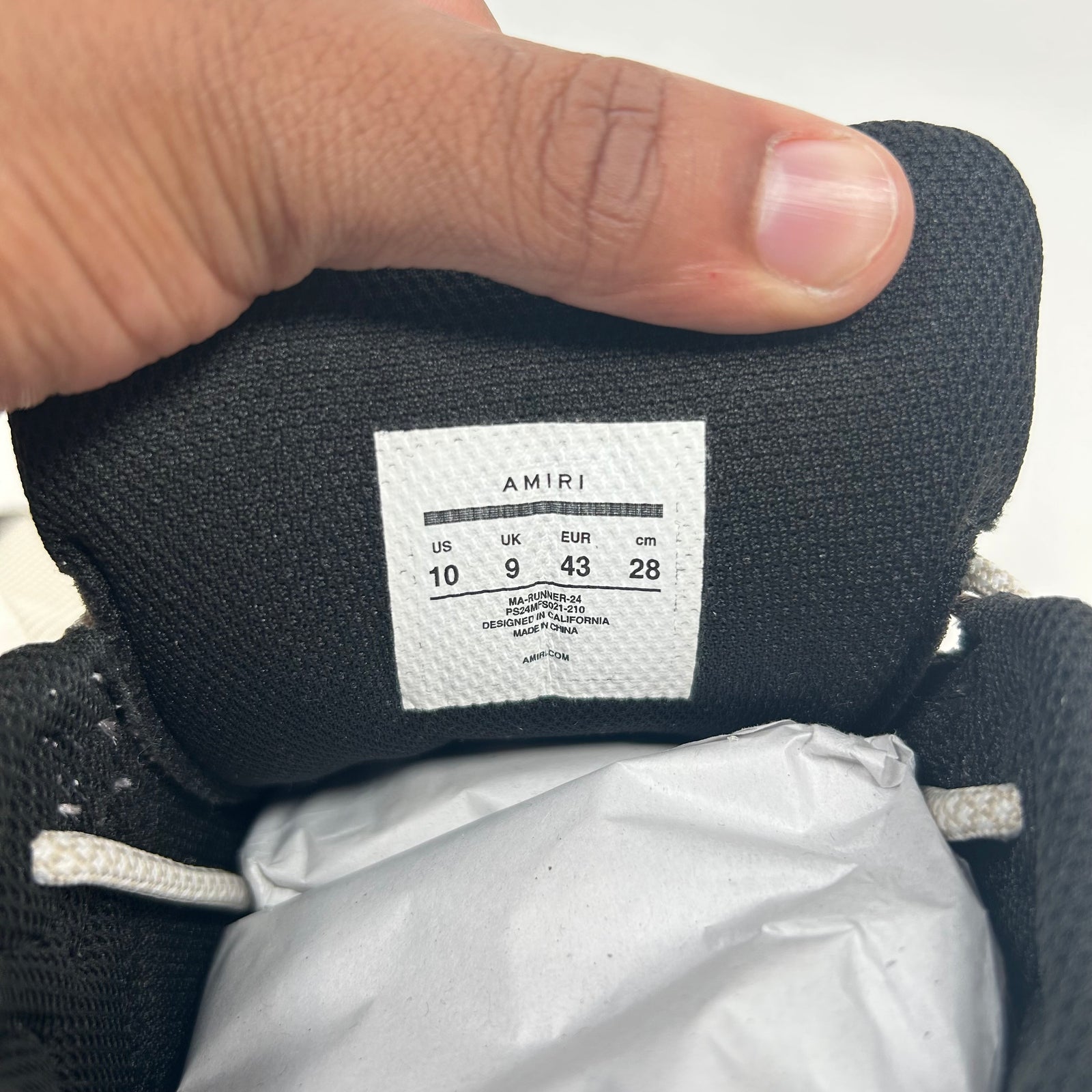 Amiri Brown MA Runner Size 43
