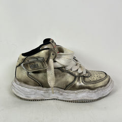 MMY Brushed Patent Leather Wayne High-Top Sneakers