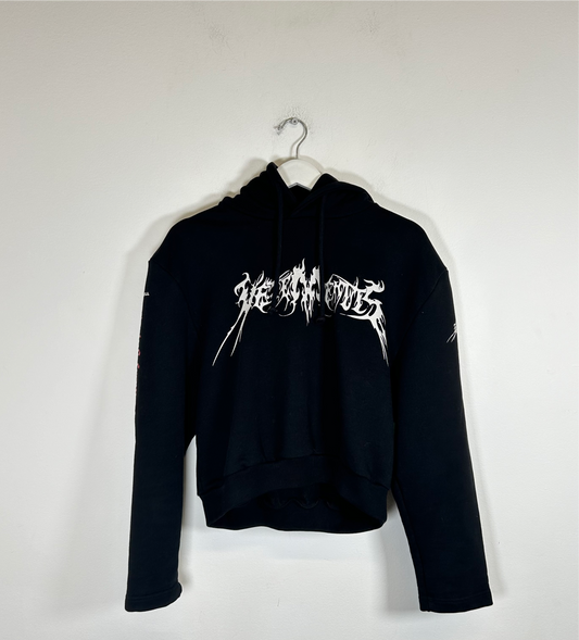 Vetements Black Femme Total Fucking Darkness Hoodie Size S