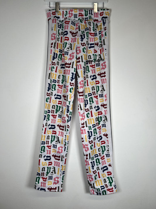 Palm Angels All-Over Letter Track Pants Size S