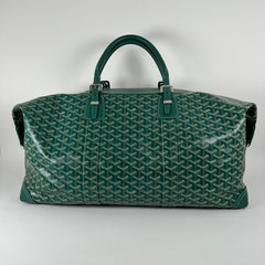 Goyard Goyardine Green Boeing 55 Travel Duffle Bag