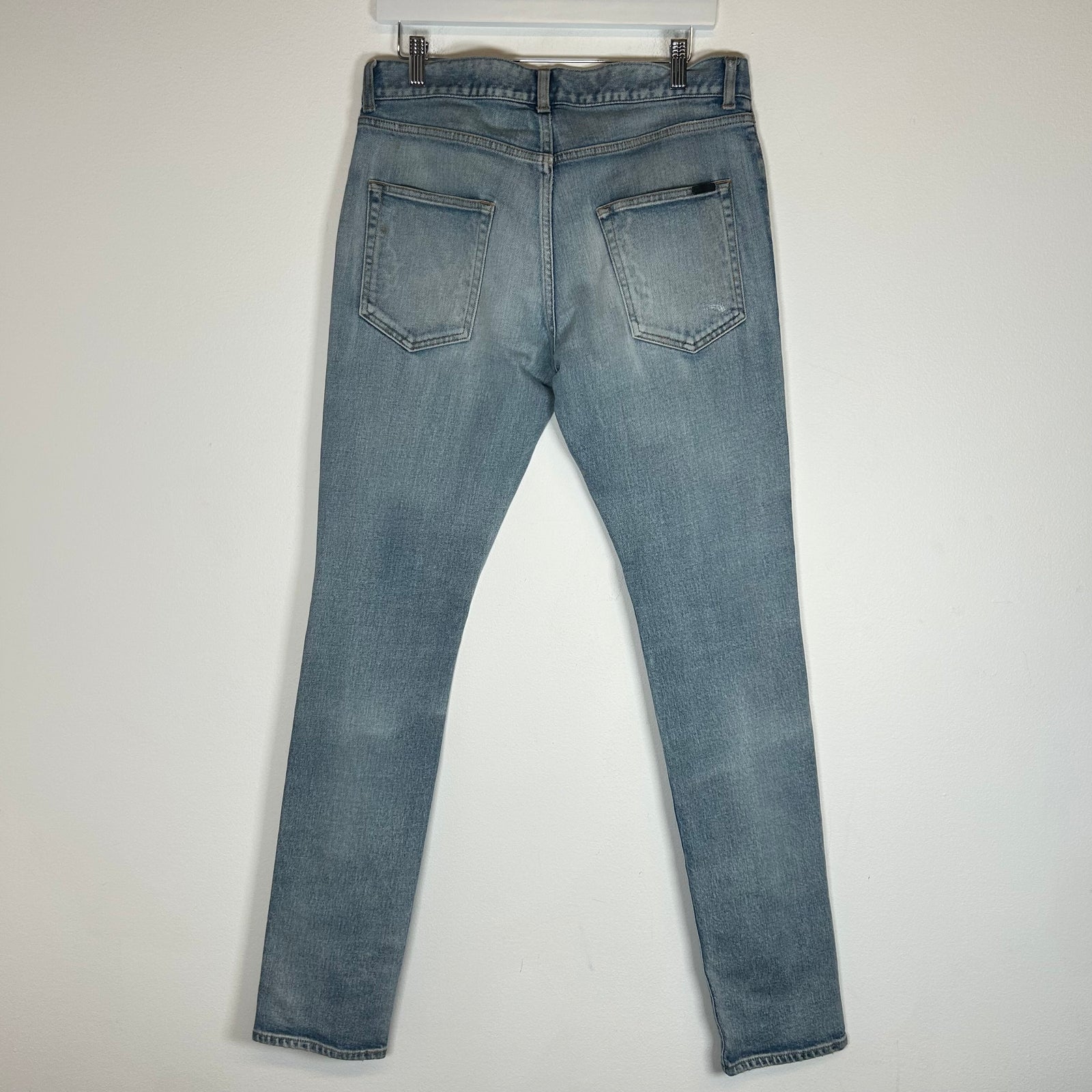 Saint Laurent D02 Lightwash Distressed Jeans Size 31