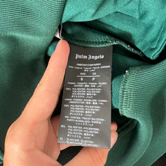 Palm Angels Green Logo Track Jacket Size S