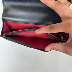 Chanel Black/Gold Quilted Lambskin 19 Wallet On Chain