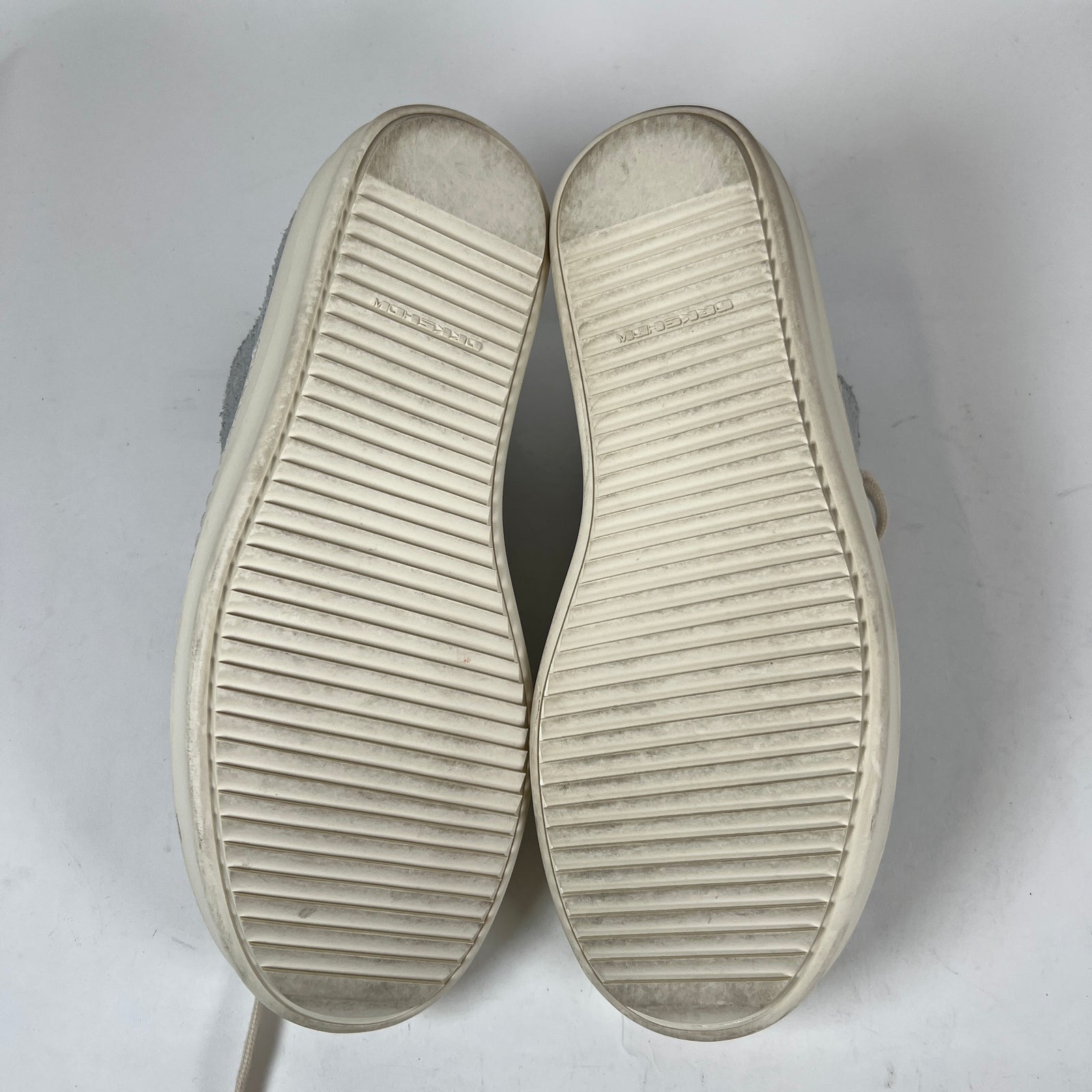 Rick Owens Drkshdw Oyster/Milk Shaggy Ramones Size 40