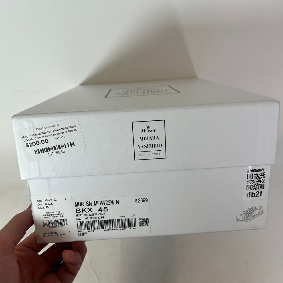 Maison Mihara Yasuhiro Hank OG Sole Canvas Low-Top Sneaker