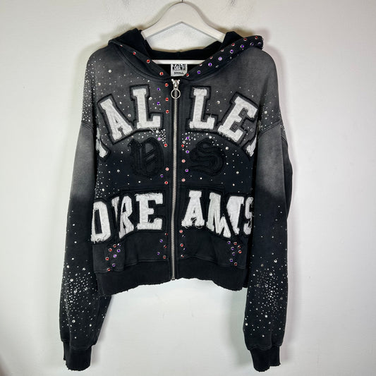 Vale Classico Valley Dreams Rhinestone Zip-Up Hoodie