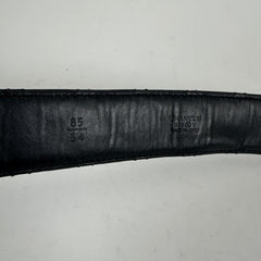 Chanel Black/Gold Quilted 'CC' Belt Size 32