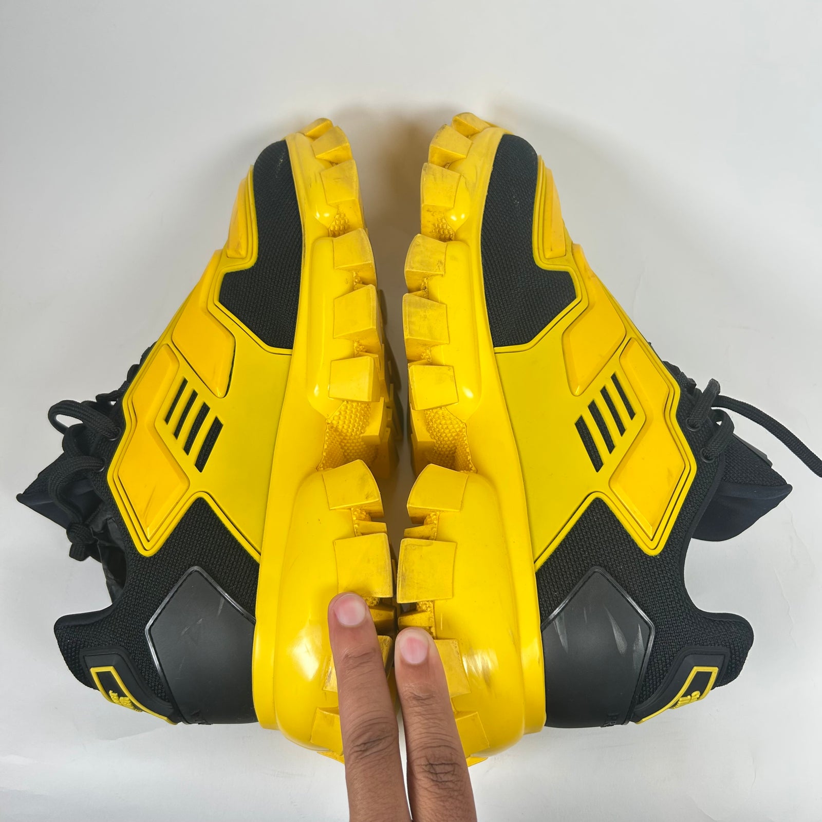 Prada Yellow/Black Cloudburst Size 11