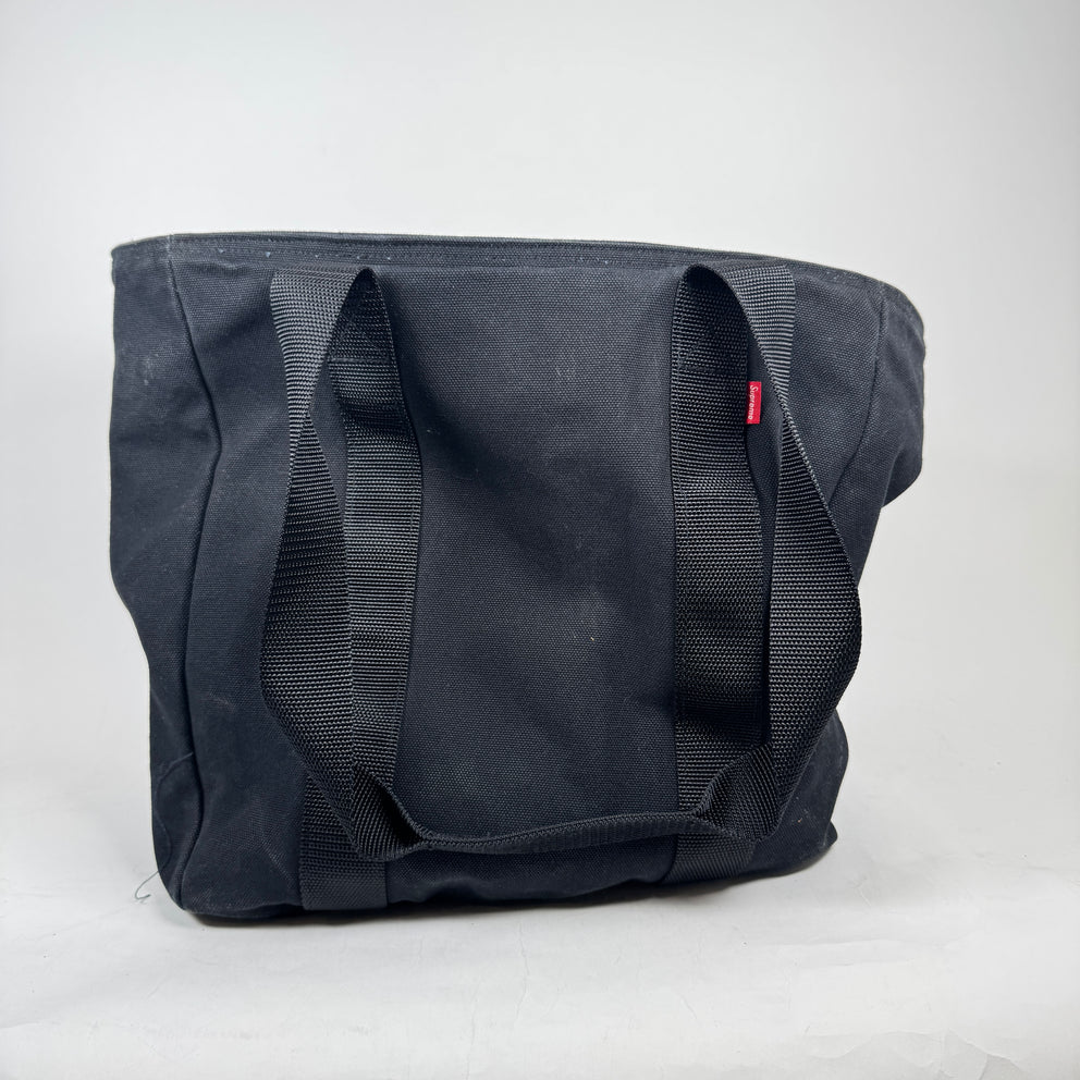 Supreme Black Canvas Tote Bag