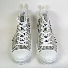Dior B23 White/Black Oblique High-Top Sneaker Size 45