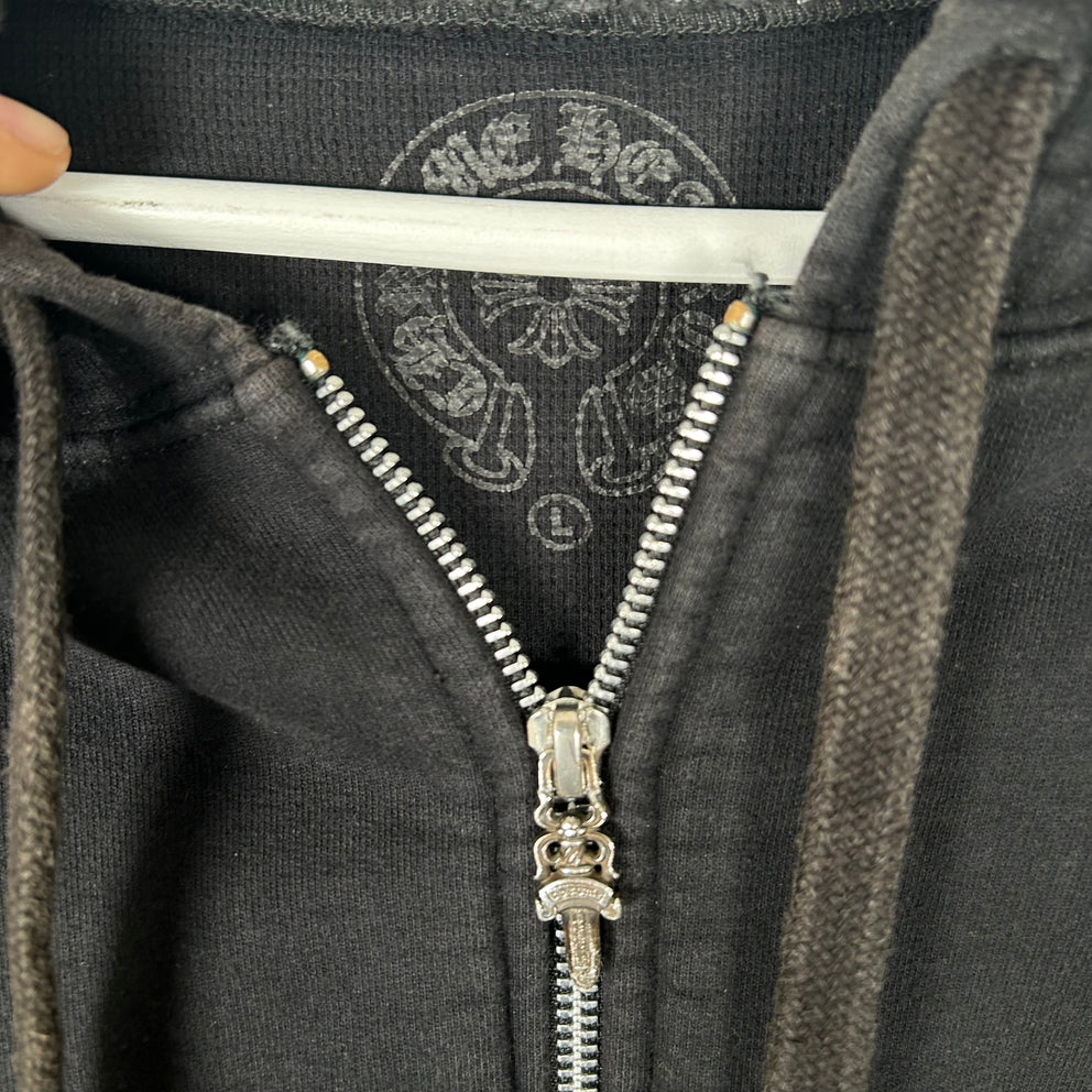 Chrome Hearts Thermal Lined Hoodie Spell-Out Sleeves Size L
