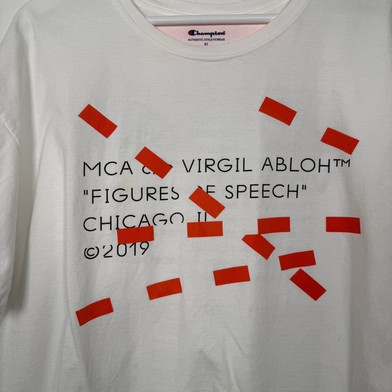 Virgil Abloh x Champion MCA 'Figures Of Speech' Graphic T-Shirt Size XL