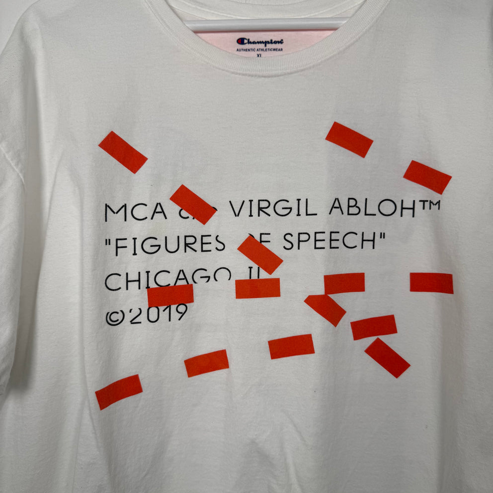 Virgil Abloh x Champion MCA 'Figures Of Speech' Graphic T-Shirt Size XL