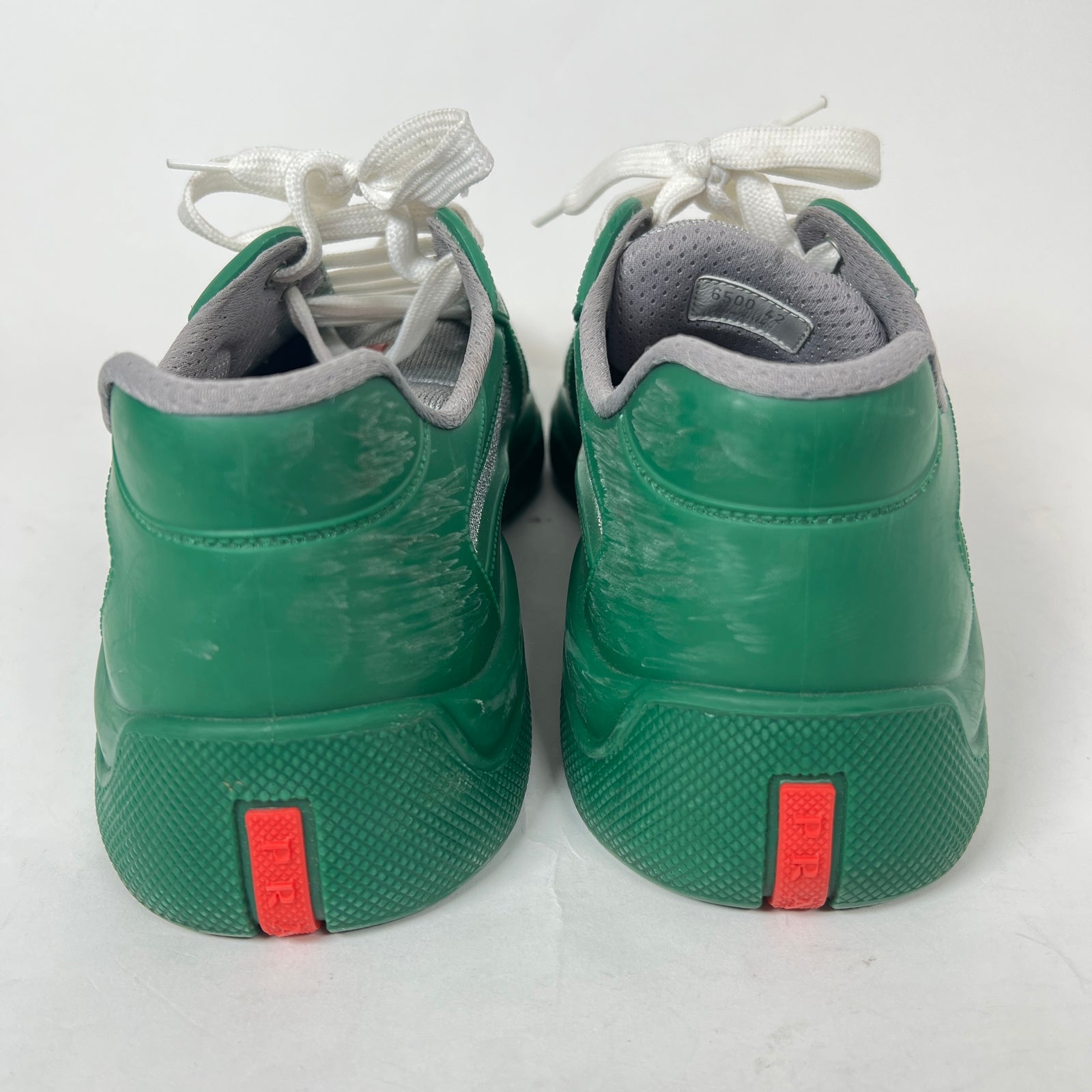 Prada Green Rubber America Cups Size 42