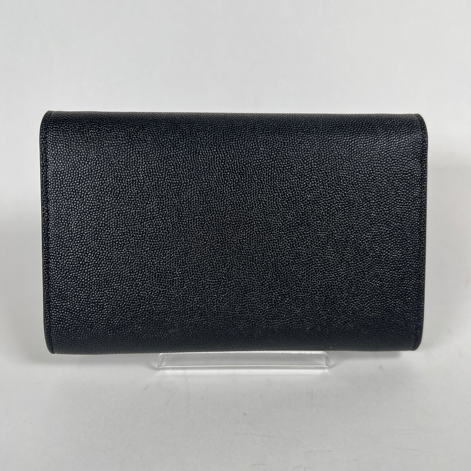 YSL Black Uptown Chain Wallet