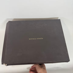 Bottega Veneta Black Leather Crepe Sole Derby Size 44