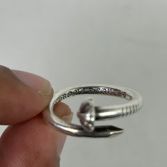 Chrome Hearts Silver .925 Cross Nail Ring Size 9.5