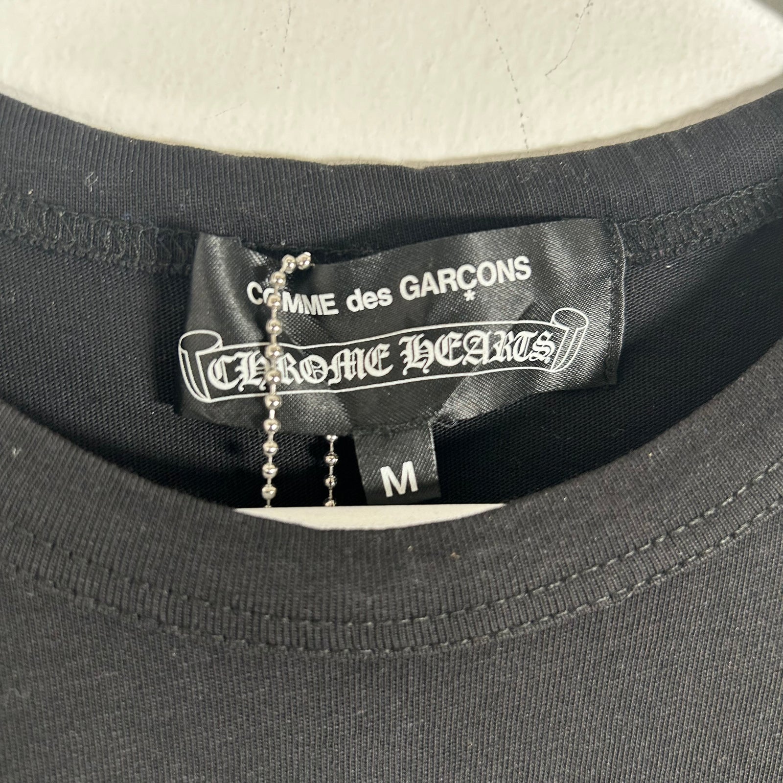 CDG x DSM x Chrome Hearts Black Graphic T-Shirt Size M