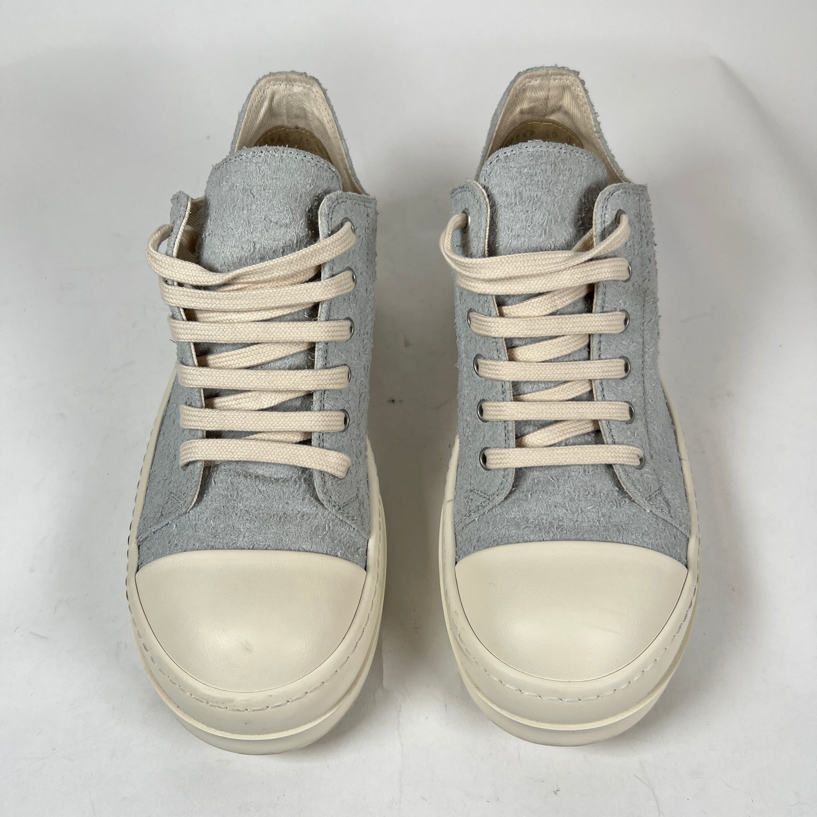 Rick Owens Drkshdw Oyster/Milk Shaggy Ramones Size 40
