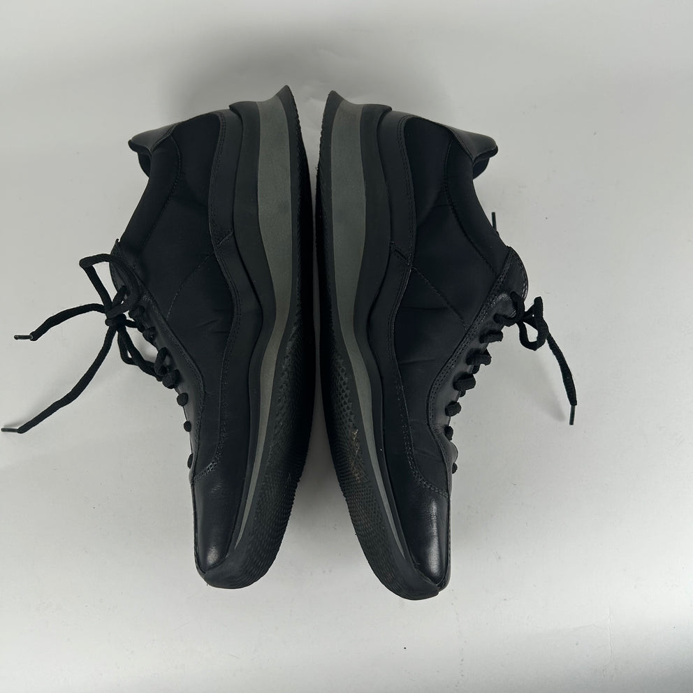 Prada Sport Black Leather Sneakers Size 9.5