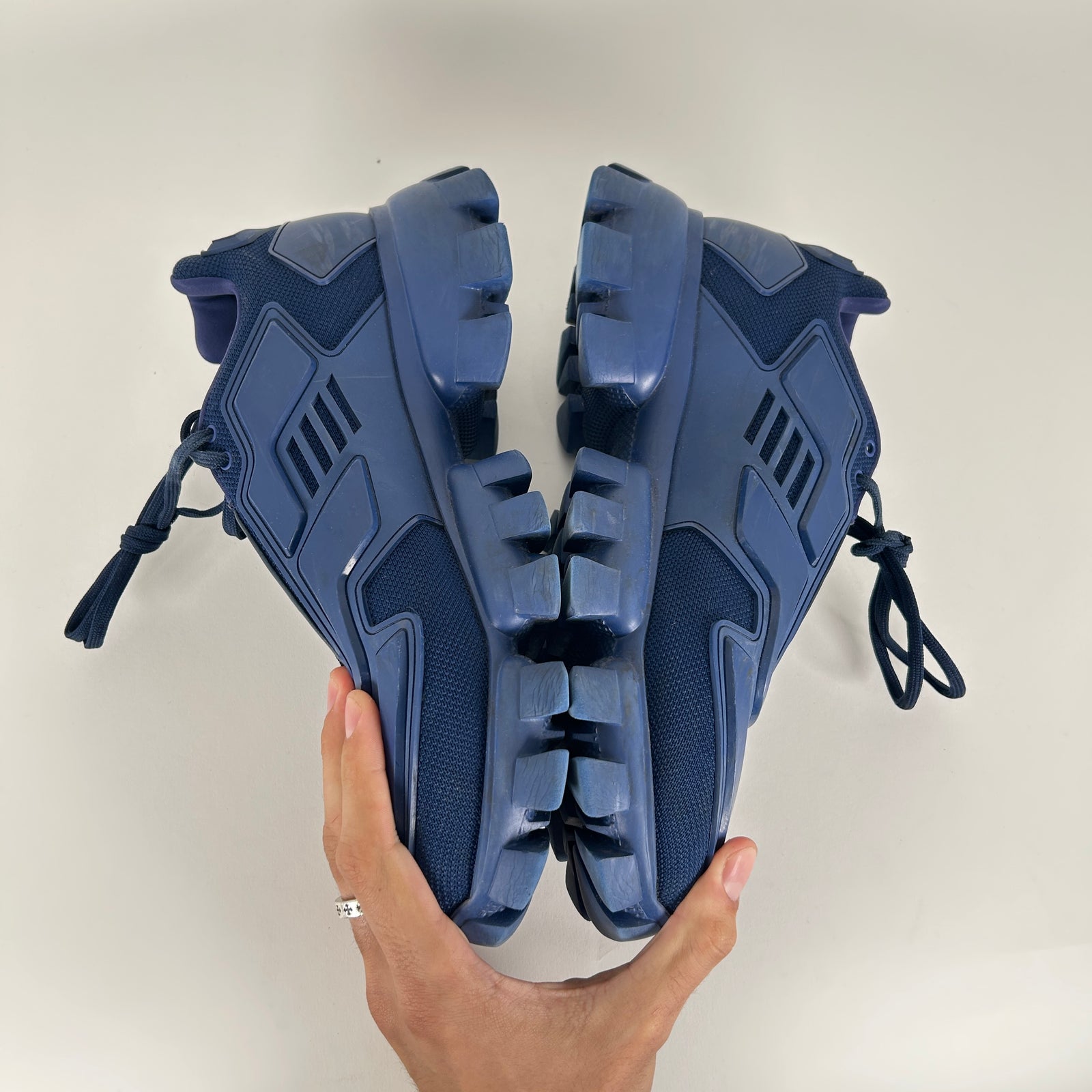 Prada Cloudbust Thunder Blue Low Tops Size 11