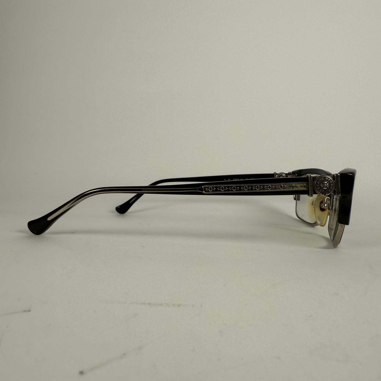 Chrome Hearts Black 'Flaps' Glasses