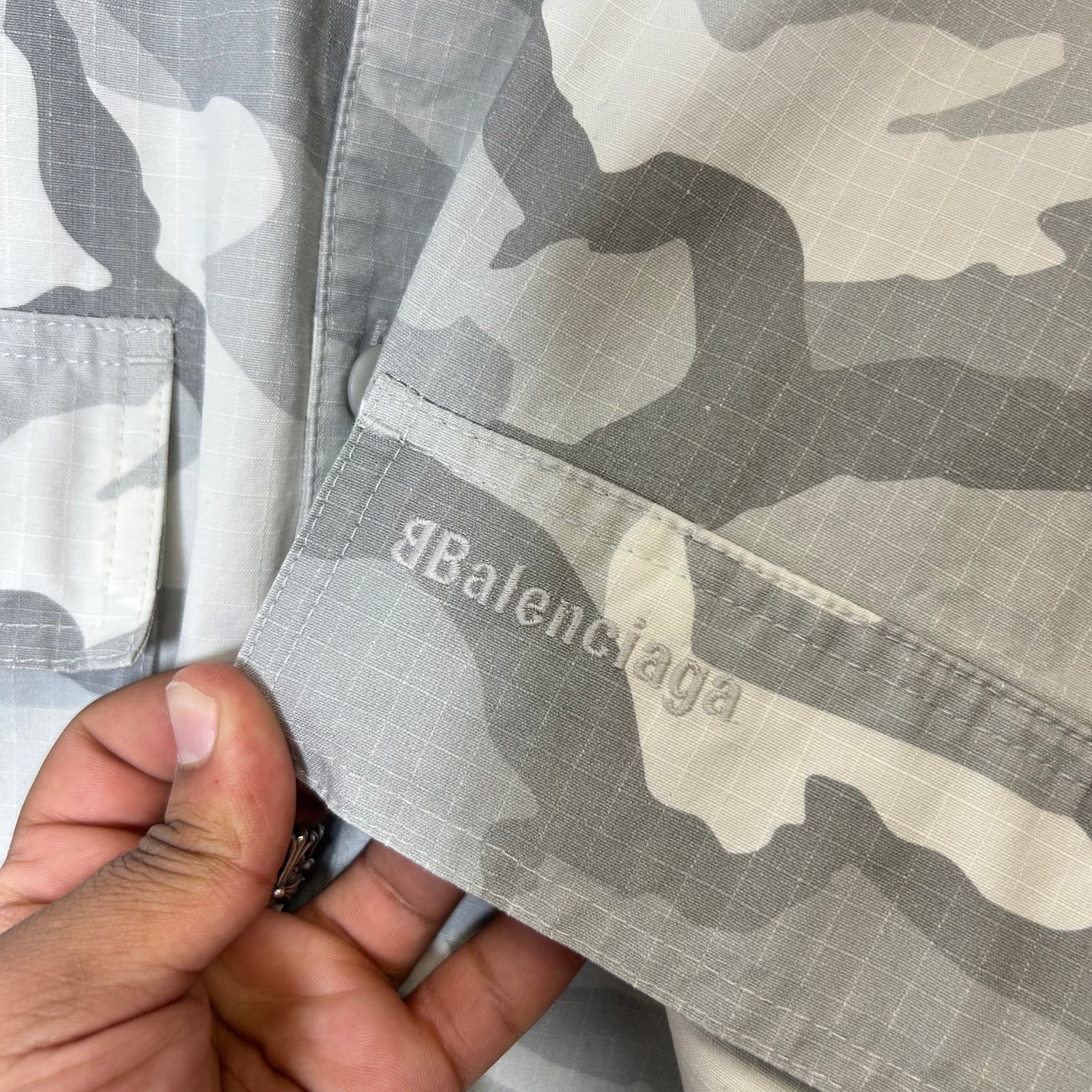 Balenciaga Snow Camo Oversized Jacket Size OS
