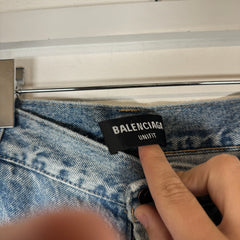 Balenciaga Blue Baggy Fit Jeans Size L