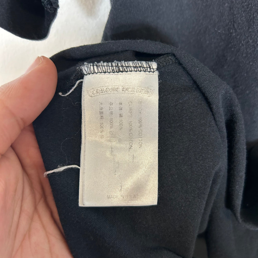 Chrome Hearts Black Boost Logo T-Shirt Size L