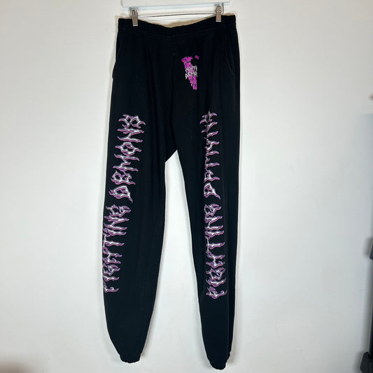 VLONE x Juice WRLD Black ‘Fighting Demons’ Sweatpants Size XXL