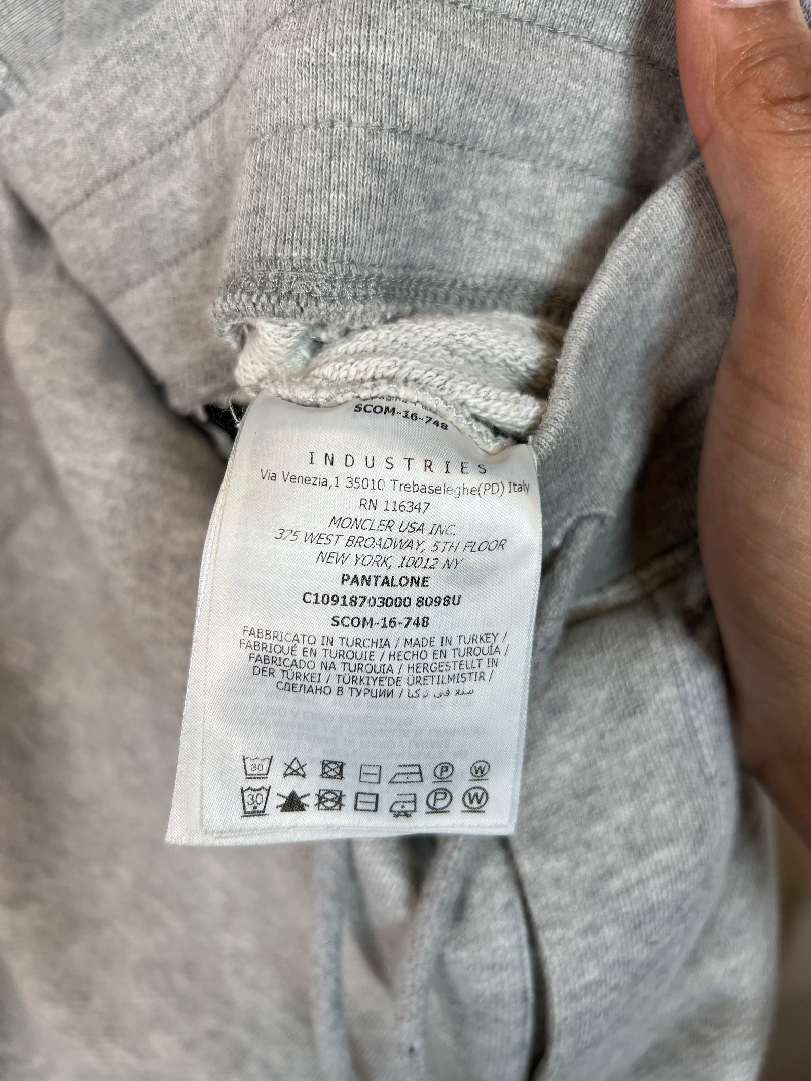 Moncler Grey Maglia Sweatpants