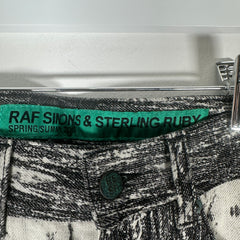 Sterling Ruby x Raf Simons SS10 Bleached Denim Size 29