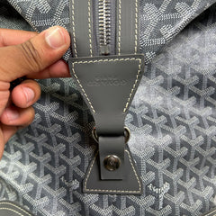 Goyard Grey Goyardine Boeing 55 Travel Duffle Bag