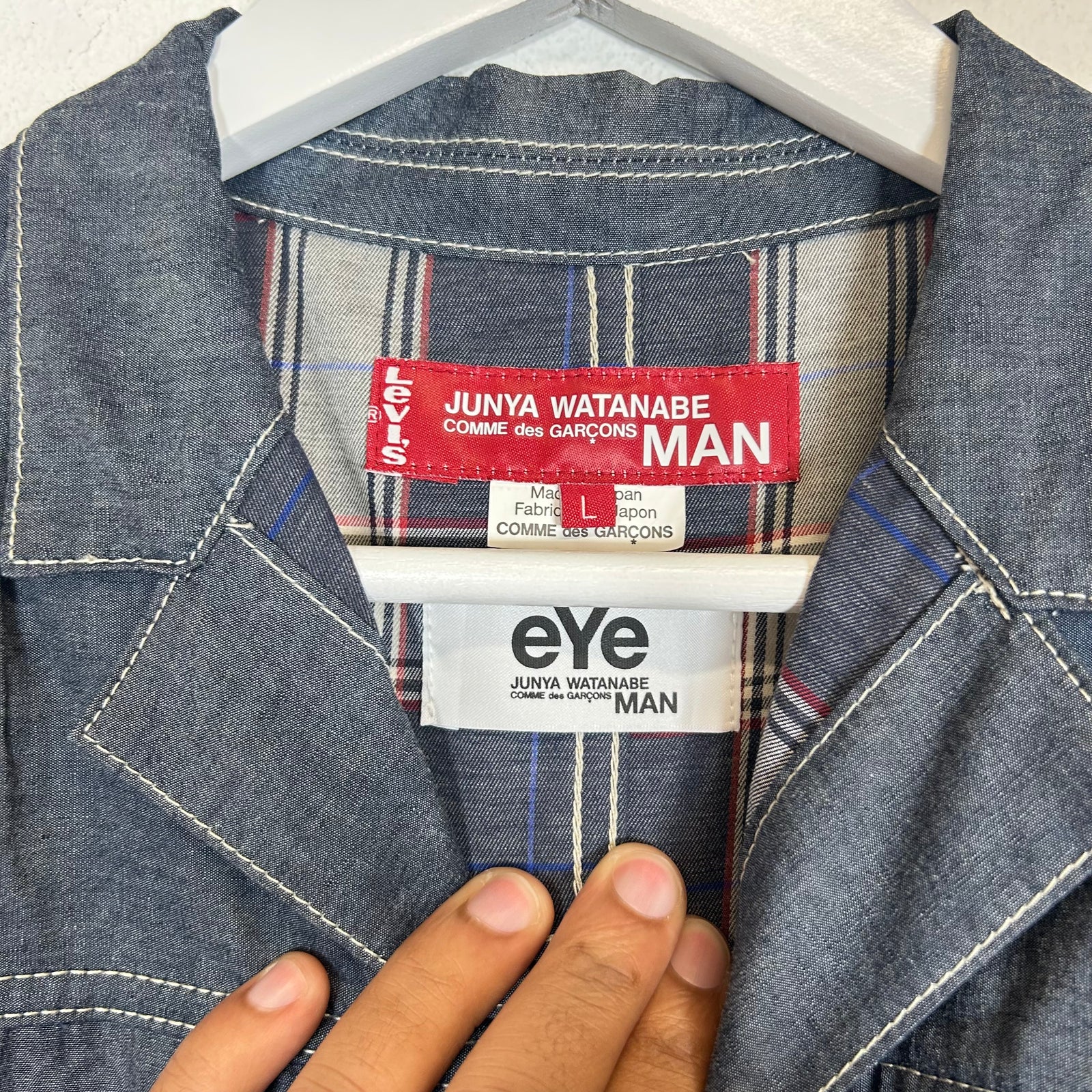 Junya Watanabe CDG Man x Levis Denim Overcoat Size L