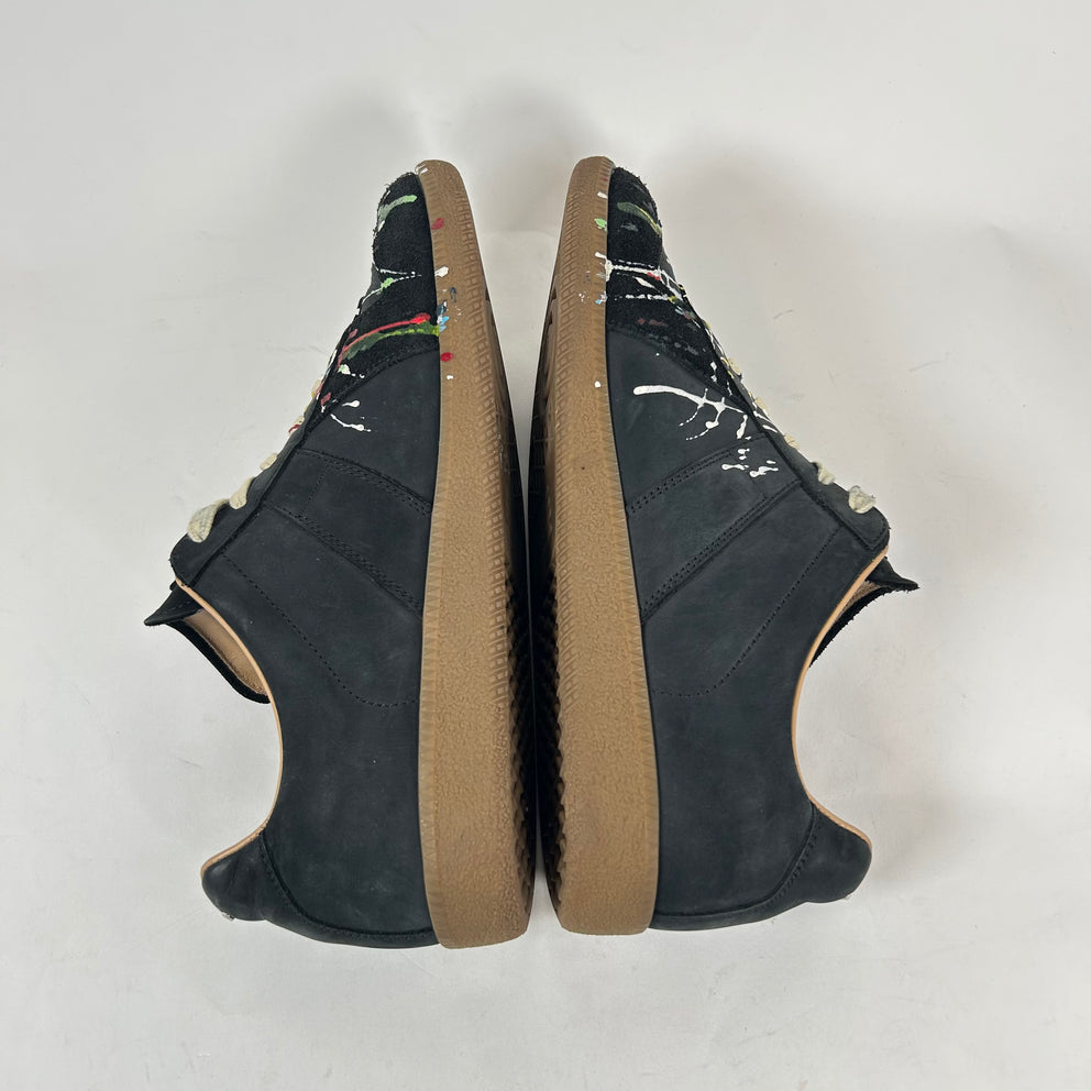 Maison Margiela Black Paint Splatter Gats Size 42