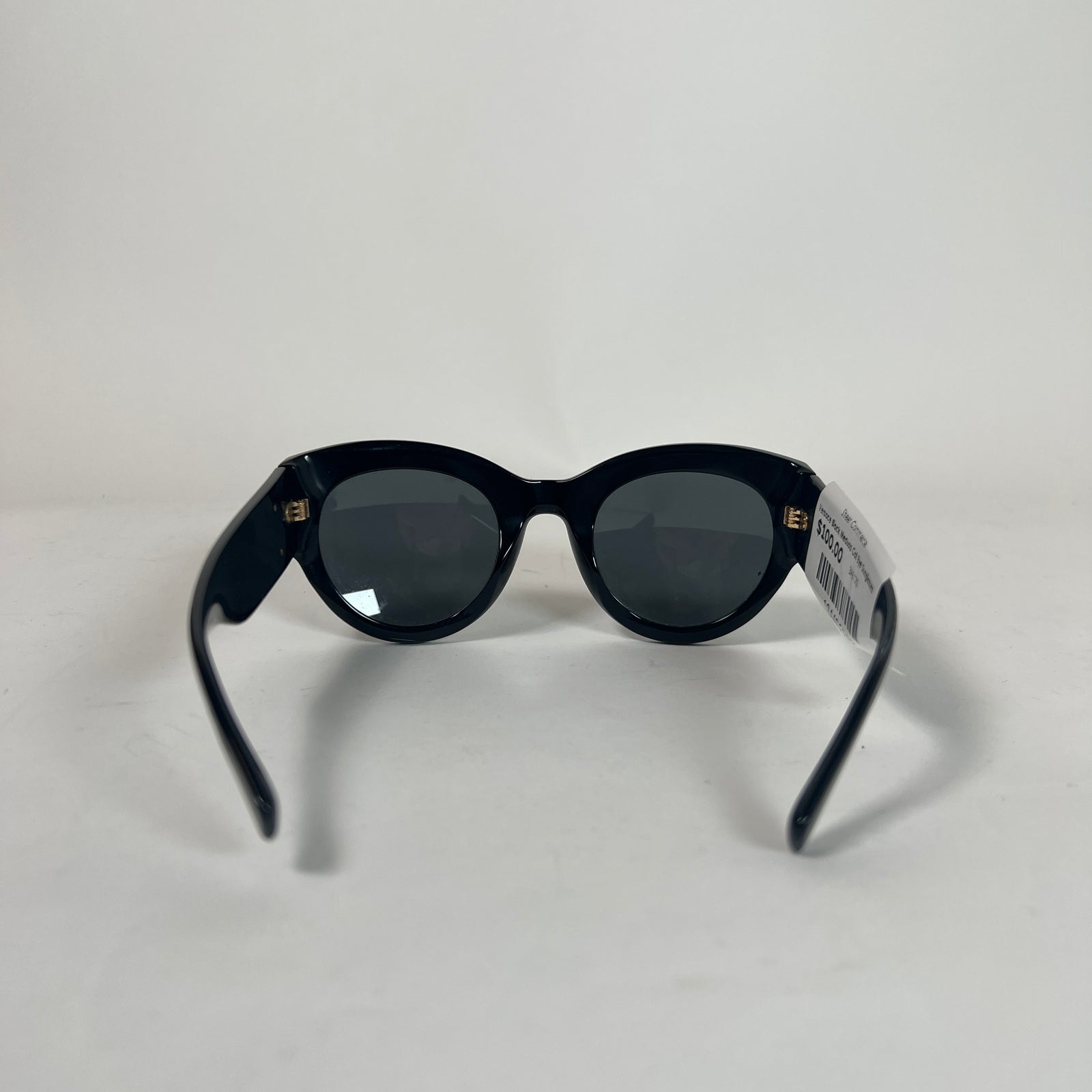 Versace Black Medusa Cat Eye Sunglasses