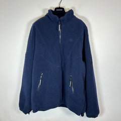 Balenciaga Navy Sherpa Half Zip Jacket Size 50