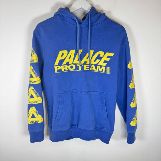 Palace Blue/Yellow Pro Team Hoodie Size S