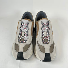 Gucci Gray/Brown Interlocking G Runners Size GG 8.5