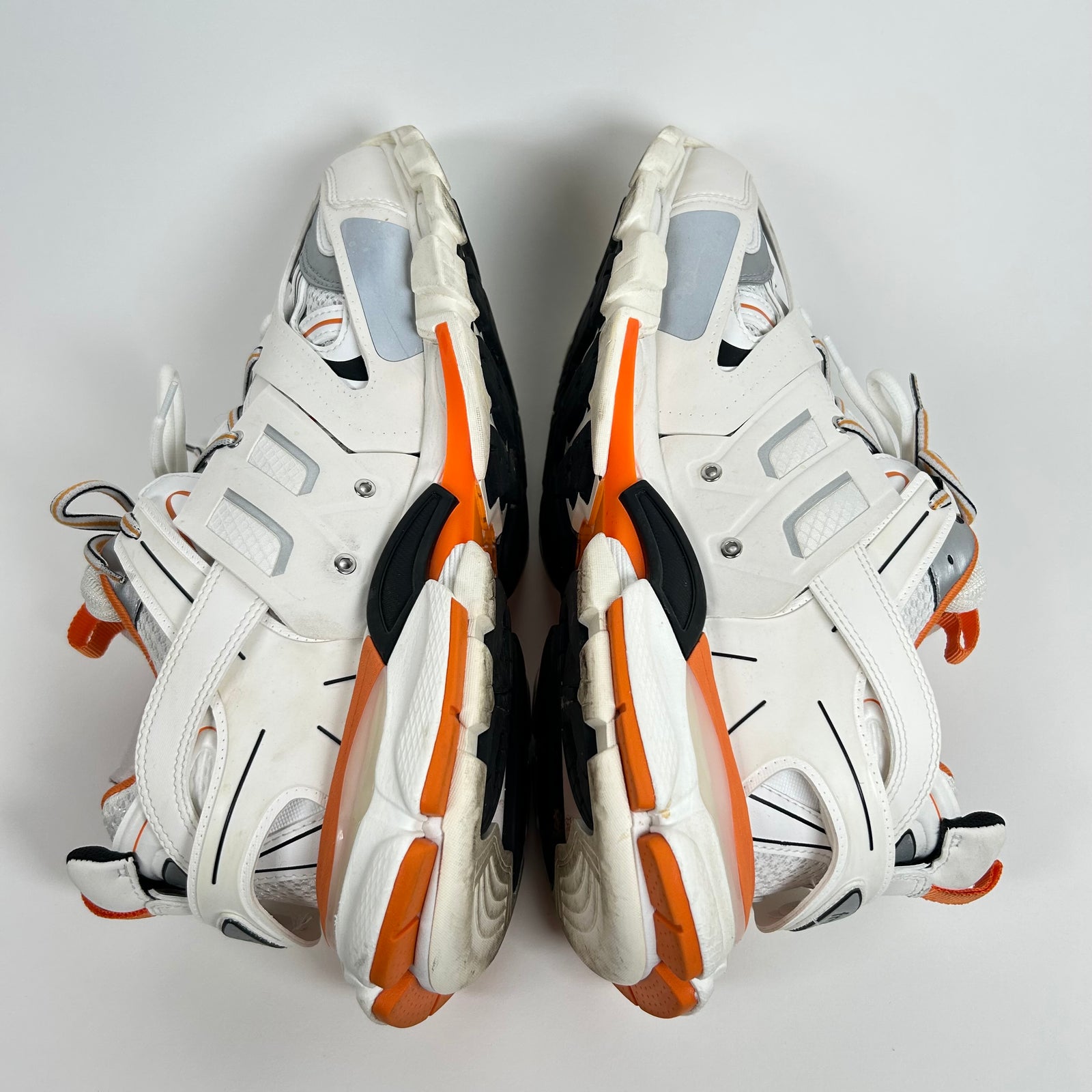 Balenciaga White/Orange Track Sneaker Size 44