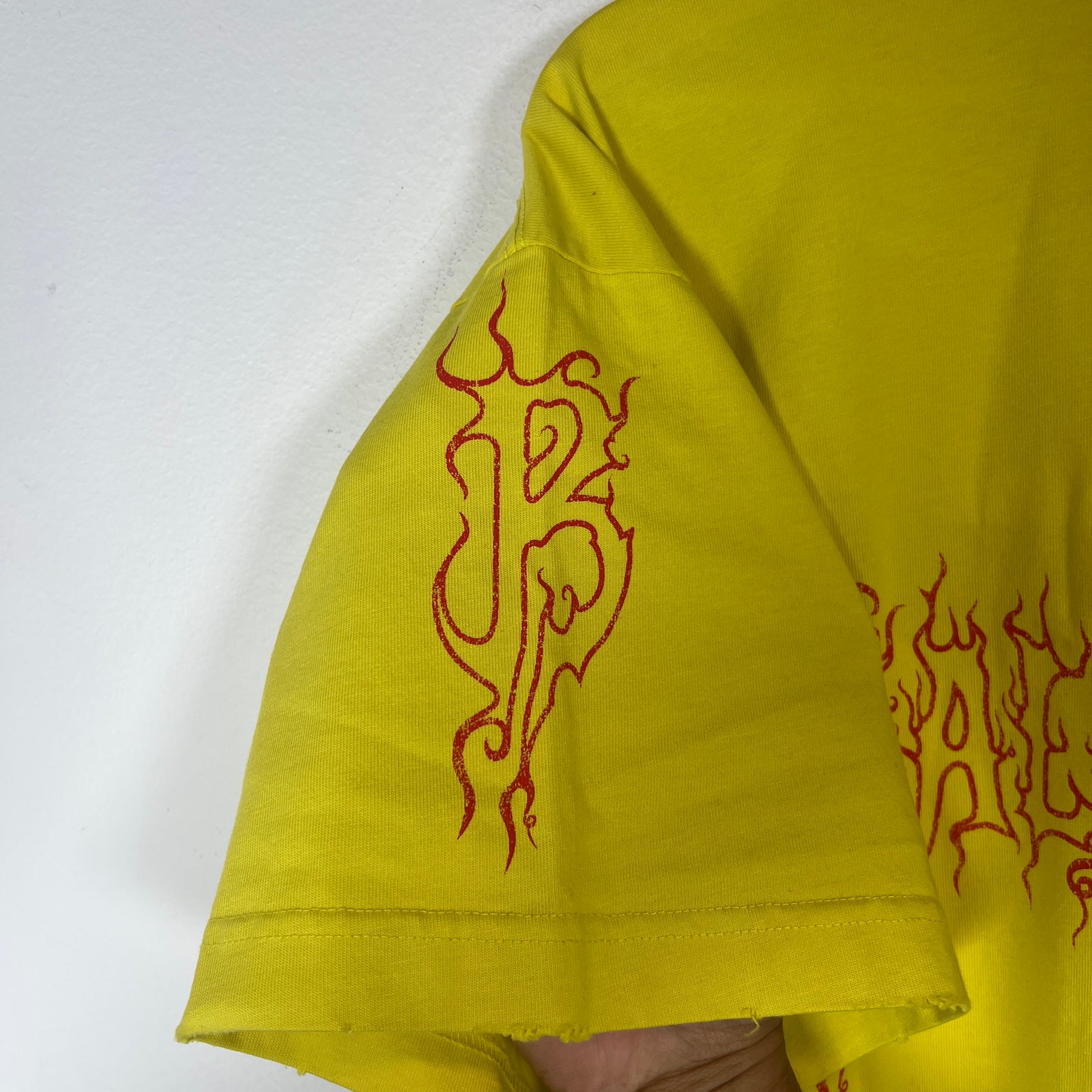 Balenciaga Yellow Darkwave Logo T-Shirt Size 1