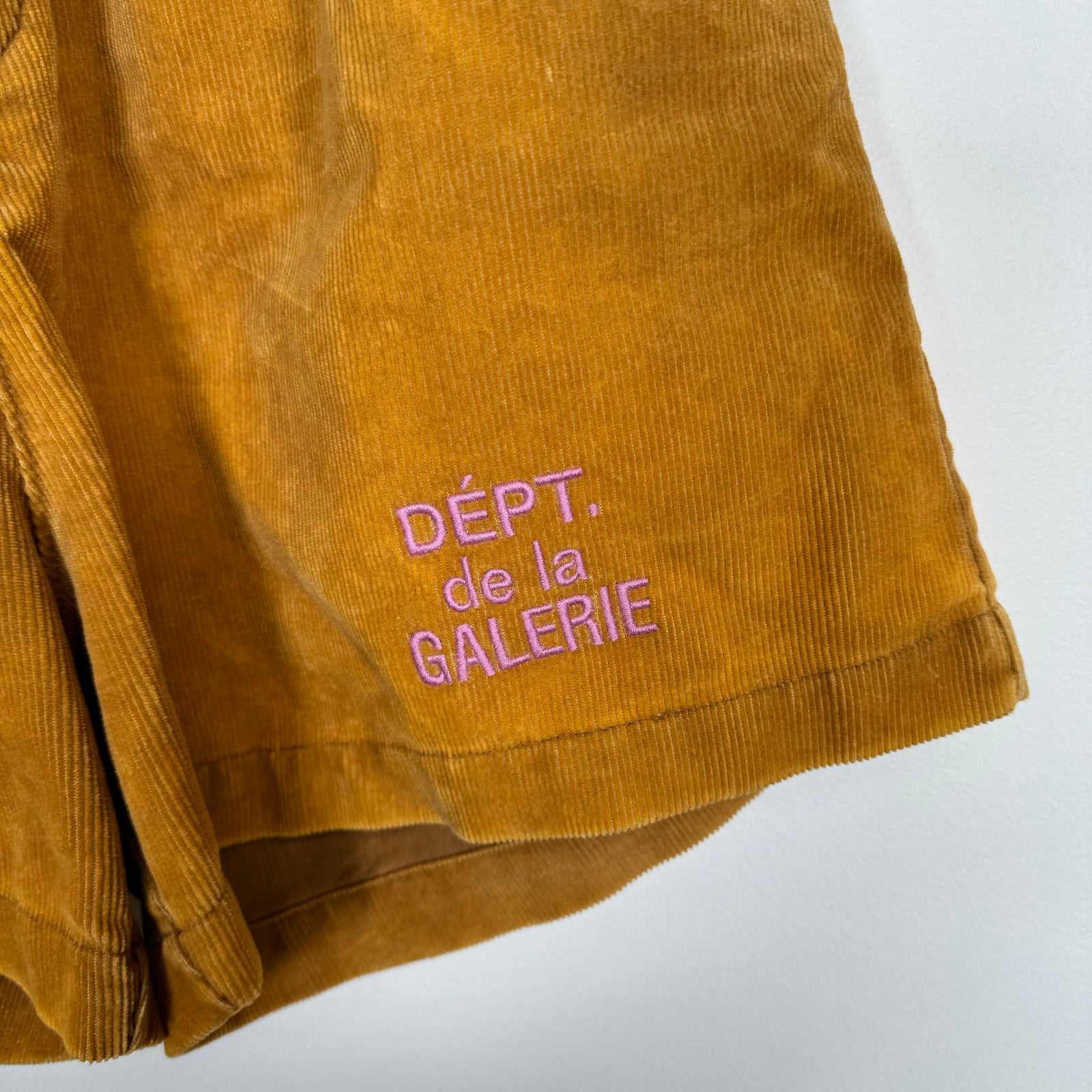 Gallery Dept Corduroy Embroidered Shorts Size S