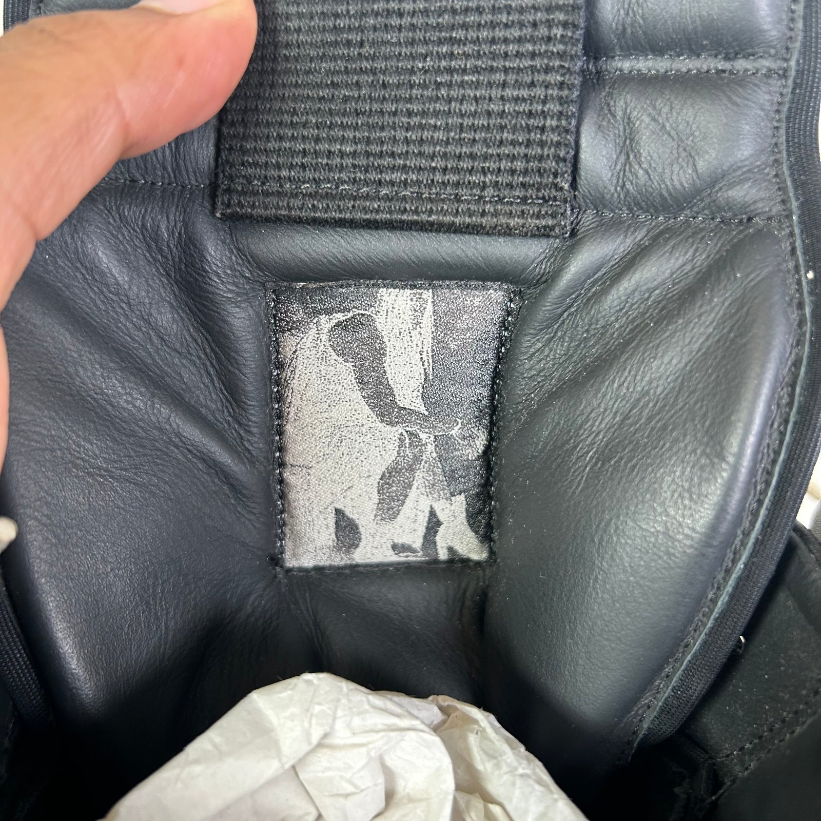 Rick Owens Black/Milk Geobaskets Size 45
